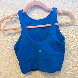 Size 4 Lululemon align tank- high neck- poolside blue